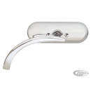 CHROME MINI OVAL MIRROR LEFT