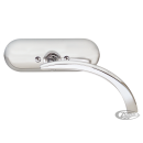 CHROME MINI OVAL MIRROR RIGHT