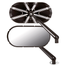 10-Gauge Caged series blk mirror left