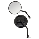 GZP Black Airfoil round mirror set