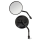GZP Black Airfoil round mirror set