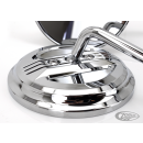 GZP Chrome Airfoil round mirror set