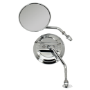 GZP Chrome Airfoil round mirror set