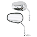 GZP Chrome Diamondback mirror left steel