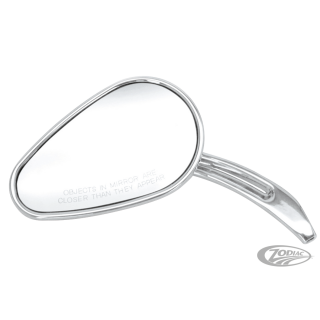 GZP Chrome Sweeping Teardrop mirror L