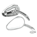 GZP Chrome Sweeping Teardrop mirror L