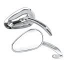 GZP Chrome Sweeping Teardrop mirror L