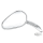 GZP Chrome Sweeping Teardrop mirror L