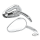GZP Chrome Sweeping Teardrop mirror L
