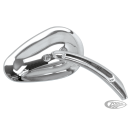GZP Chrome Sweeping Teardrop mirror Righ
