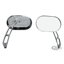 GZP Chrome HD style oval mirror pair