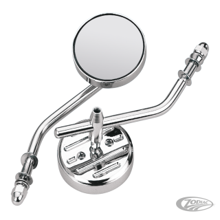 GZP Round mirror solid stem RH or LH