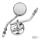 GZP Round mirror solid stem RH or LH