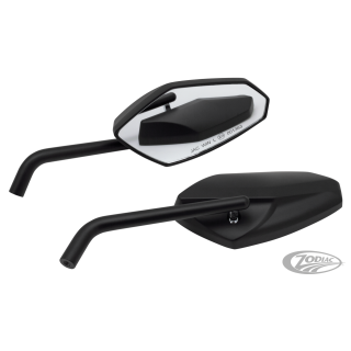 GZP Black Deluxe Street Rod mirrorset