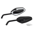 GZP Black Deluxe Street Rod mirrorset