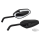 GZP Black Deluxe Street Rod mirrorset
