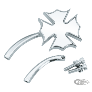 GZP Chrome Royal mirror w/curved stem