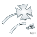 GZP Chrome Royal mirror w/curved stem