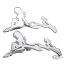 GZP Mistress mirror set w/mermaid/flame