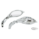 GZP Chrome Magma Flames mirror set