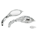 GZP Chrome Magma Flames mirror set