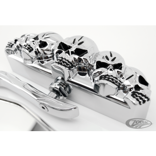 GZP Chrome Skull vision mirror set