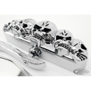 GZP Chrome Skull vision mirror set