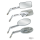 GZP Rectangular mirror solid stem R/H
