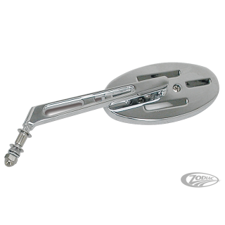 GZP Oval mirror solid stem L/H