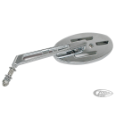 GZP Oval mirror solid stem L/H