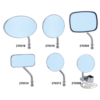 GZP Blue Glass Slimline mirror univer