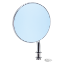 GZP Blue Glass Round mirror 4" w/4"stem