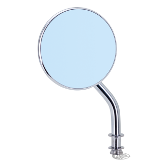 GZP Blue Glass Round 3" mirror 4" stem u