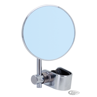 GZP Blue Glass mirror 3" diam. 4" ste