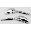 GZP Chrome mini reaper mirror set