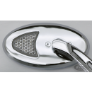 GZP Sport oval mirrors, white lens amber