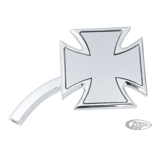 Billet Maltese Cross mirror right polish
