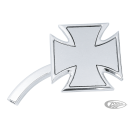 Billet Maltese Cross mirror right polish