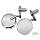 GZP Solo chrome 1" bar-end cafe mirror