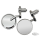 GZP Solo chrome 7/8" bar-end mirrors