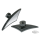 GZP Blk Fusion spear fairing mount mirro
