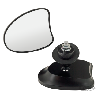 GZP Blk radium tprd frng mirrors FLH14-U