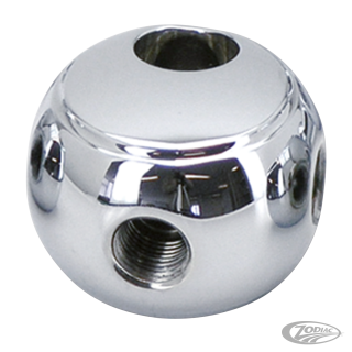GZP Chr fr round brake tee 2x3/8-24+1x1/