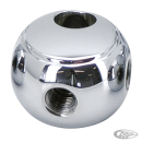 GZP Chr fr round brake tee 2x3/8-24+1x1/