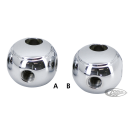 GZP Chr fr round brake tee 2x3/8-24+1x1/