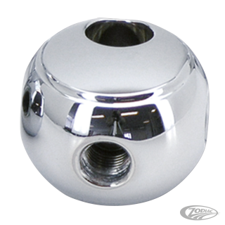 GZP Chr front round brake tee 3x 1/8NPT