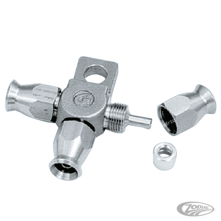 Brakeline Tee st.st hoseclamp w/mn
