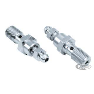 Banjo bolt w/bleeder nipple 3/8-24 Chrom