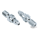 Banjo bolt w/bleeder nipple 3/8-24 Chrom