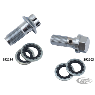 GZP Chrome banjo bolt 3/8"-24